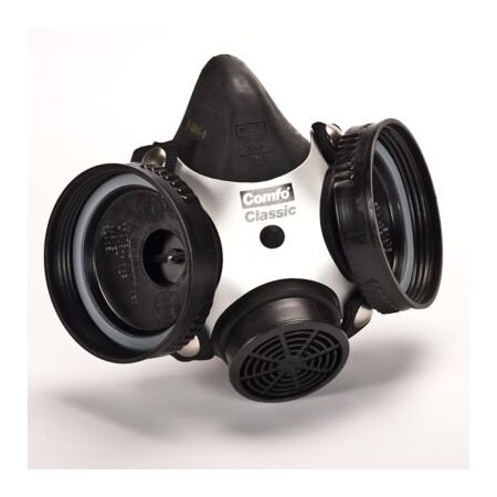 Msa Safety Respirator, Comfo, Hycar, Medium 808053